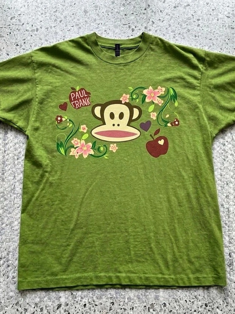 Gildan 5000 Heavy Cotton Tee Paul Frank Graphic Short Sleeve Tee